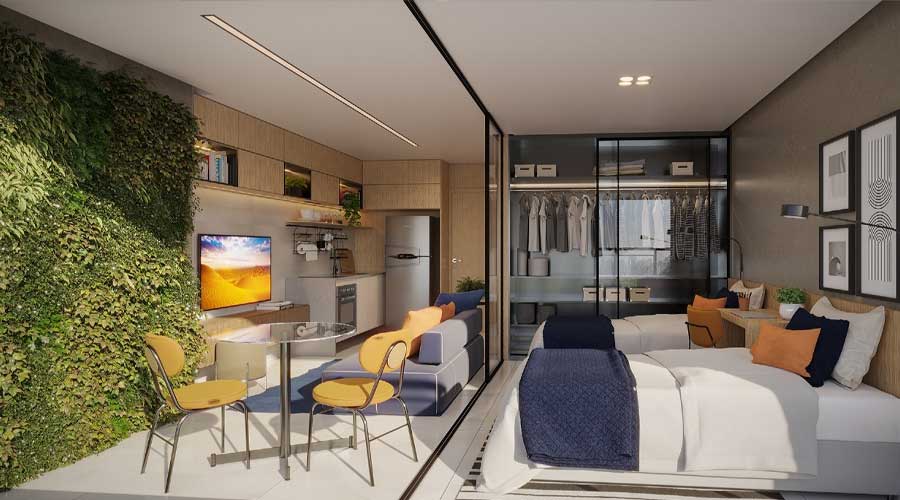 Decorado do The Collection Puq - 36m²