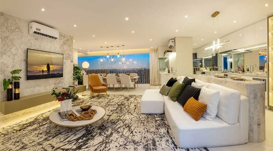 Decorado do Horizon Paraíso - 118m²