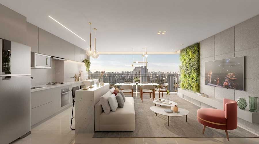 Decorado do Nattur Nova Klabin - 79m²