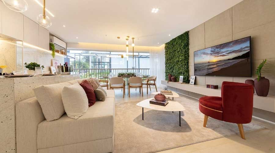 Decorado do Nattur Nova Klabin - 79m²