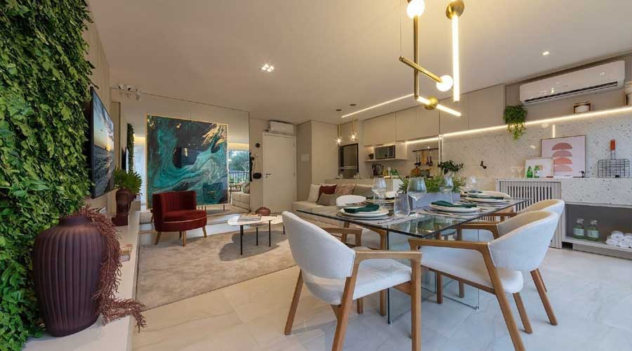 Decorado do Nattur Nova Klabin - 79m²