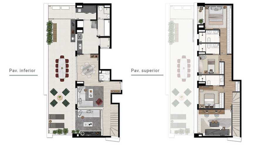 Planta de 210m² - Oscar Itaim - Trisul