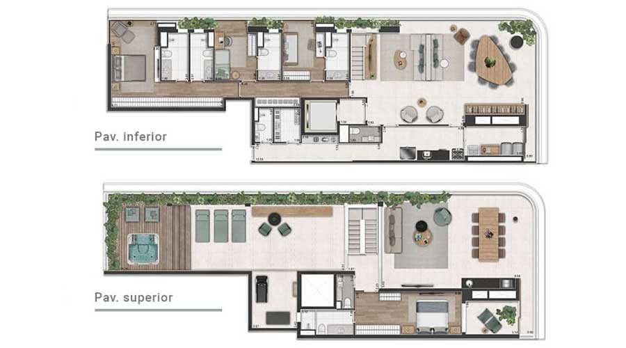 Duplex de 374m² - Península Vila Madalena